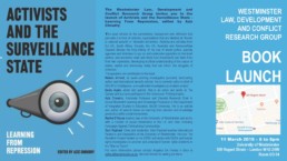 Activists and the Surveillance State leaflet, for an event that has passed